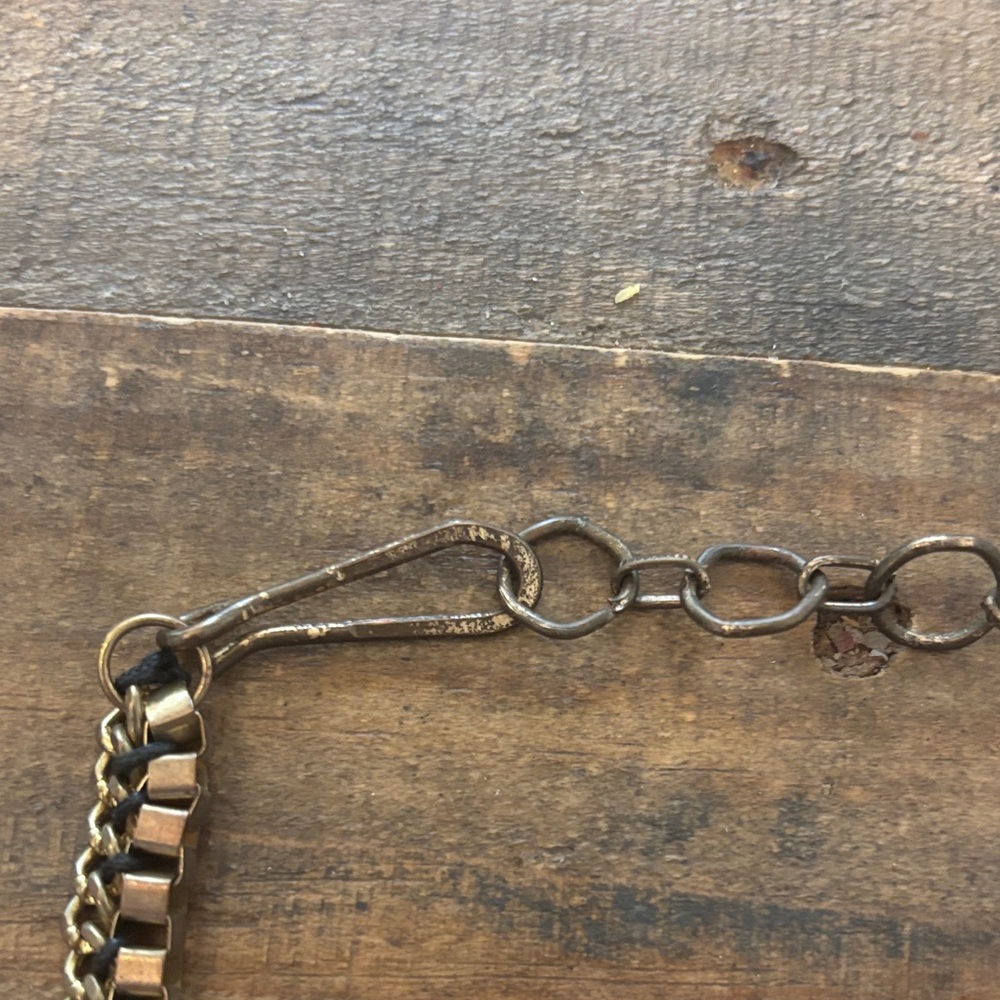 Gold and Black Statement Necklace - Picture 2 of 2